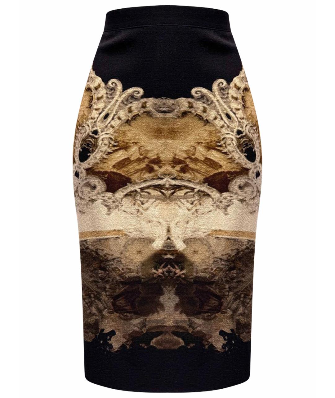 GIVENCHY Черная шерстяная юбка миди, фото 1