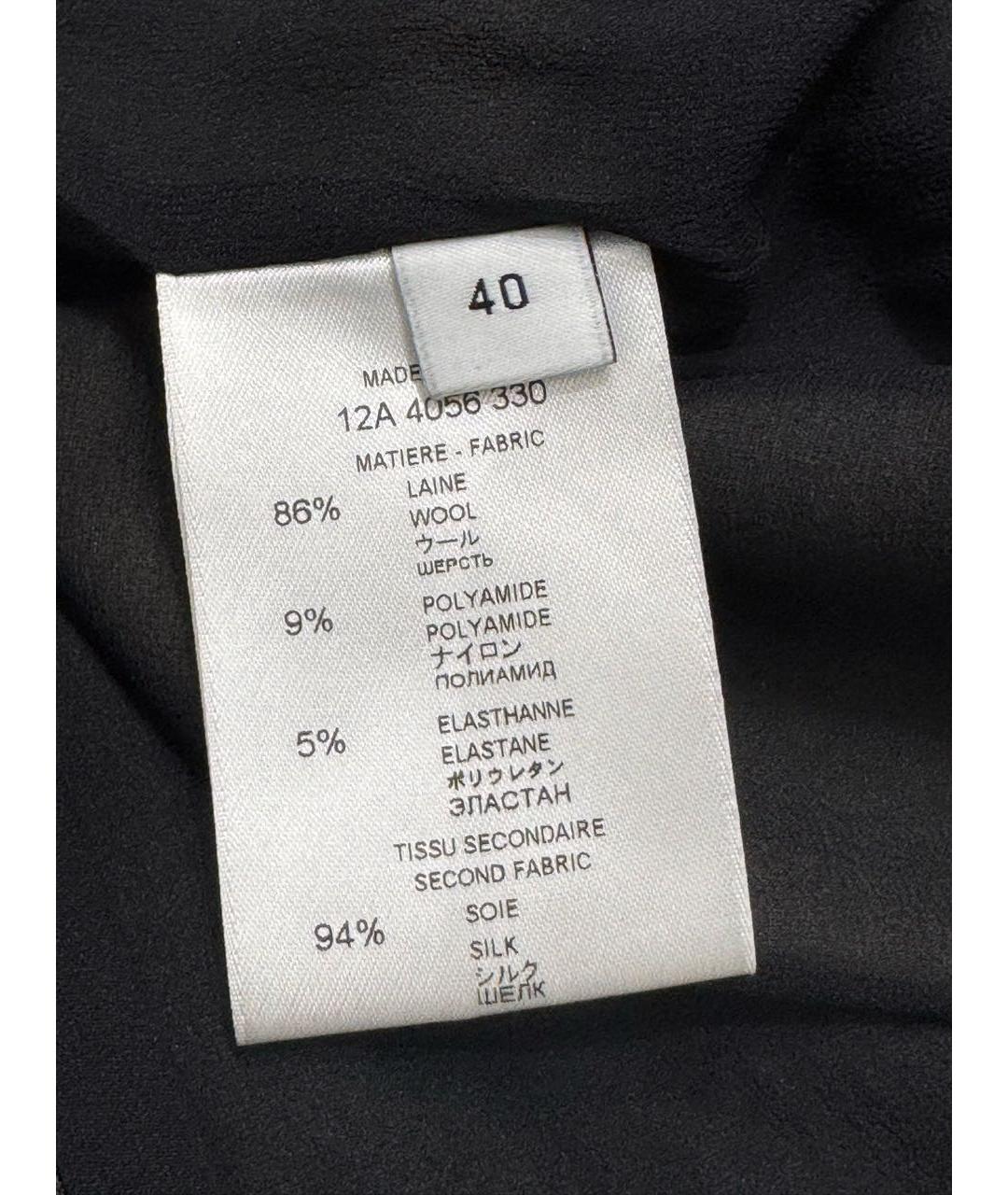 GIVENCHY Черная шерстяная юбка миди, фото 7