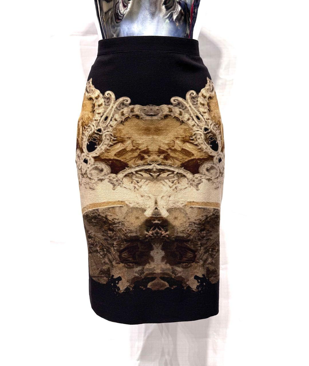 GIVENCHY Черная шерстяная юбка миди, фото 8