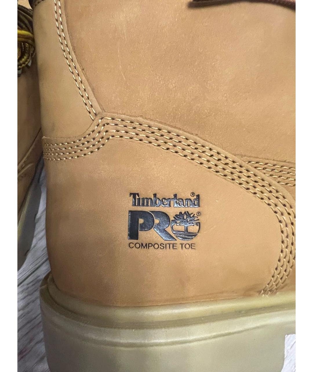 TIMBERLAND Оранжевое нубуковые высокие ботинки, фото 6