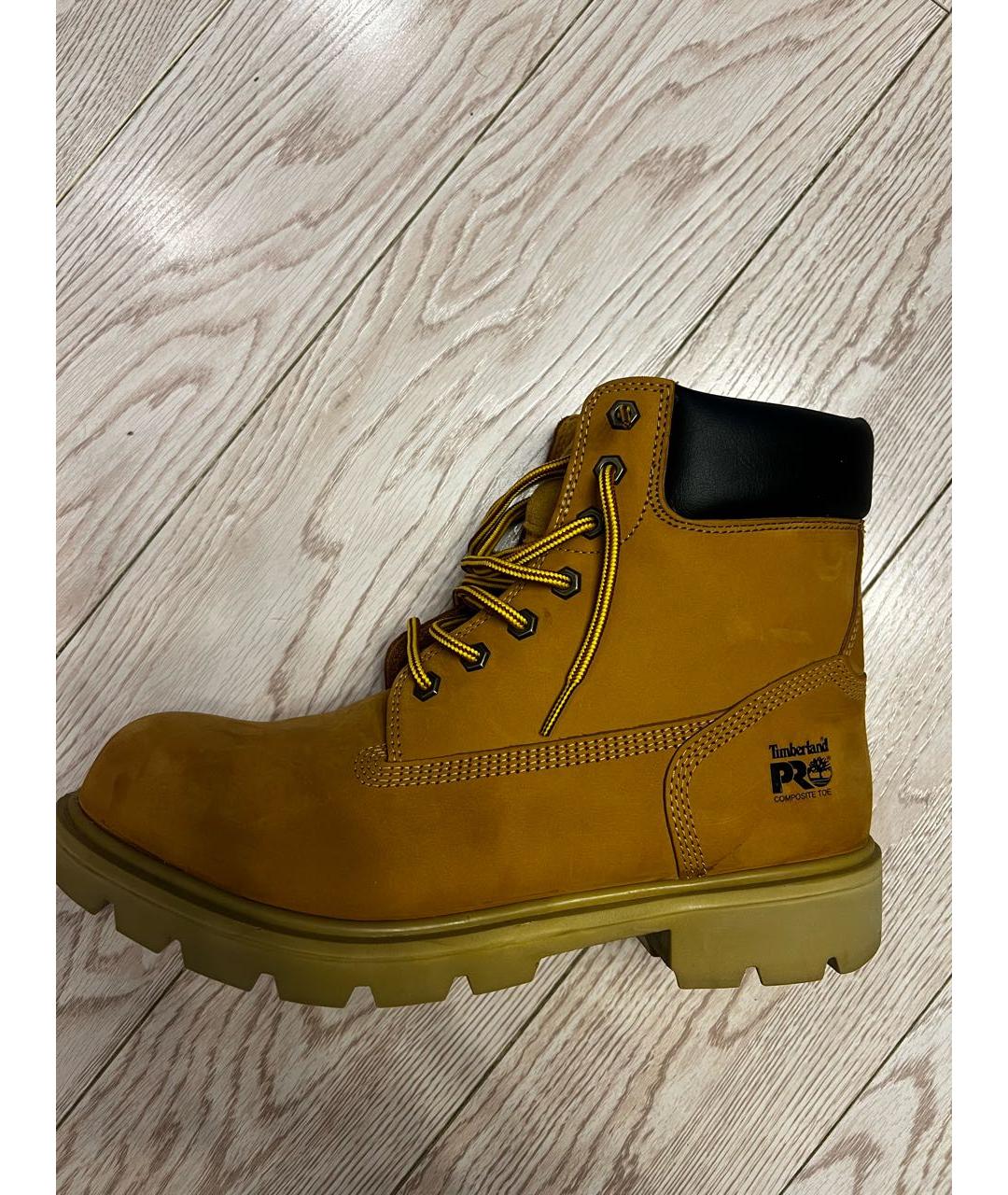 TIMBERLAND Оранжевое нубуковые высокие ботинки, фото 9