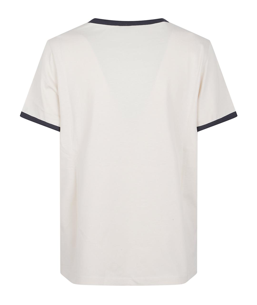 MONCLER Белая хлопковая футболка, фото 3