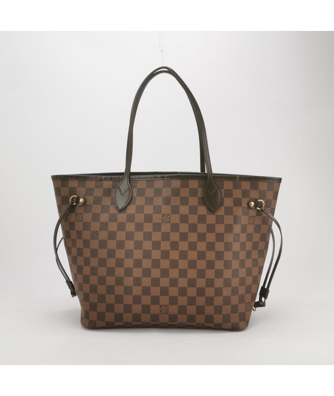 LOUIS VUITTON Коричневая кожаная сумка через плечо, фото 4