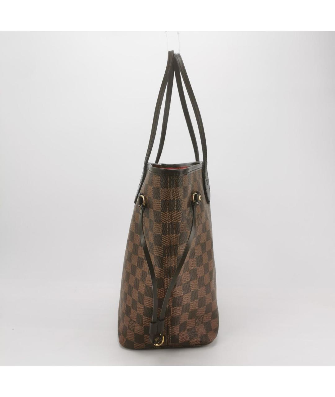 LOUIS VUITTON Коричневая кожаная сумка через плечо, фото 3