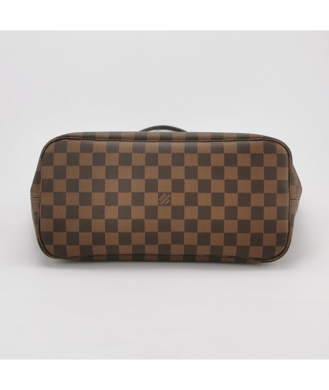 LOUIS VUITTON Коричневая кожаная сумка через плечо, фото 5