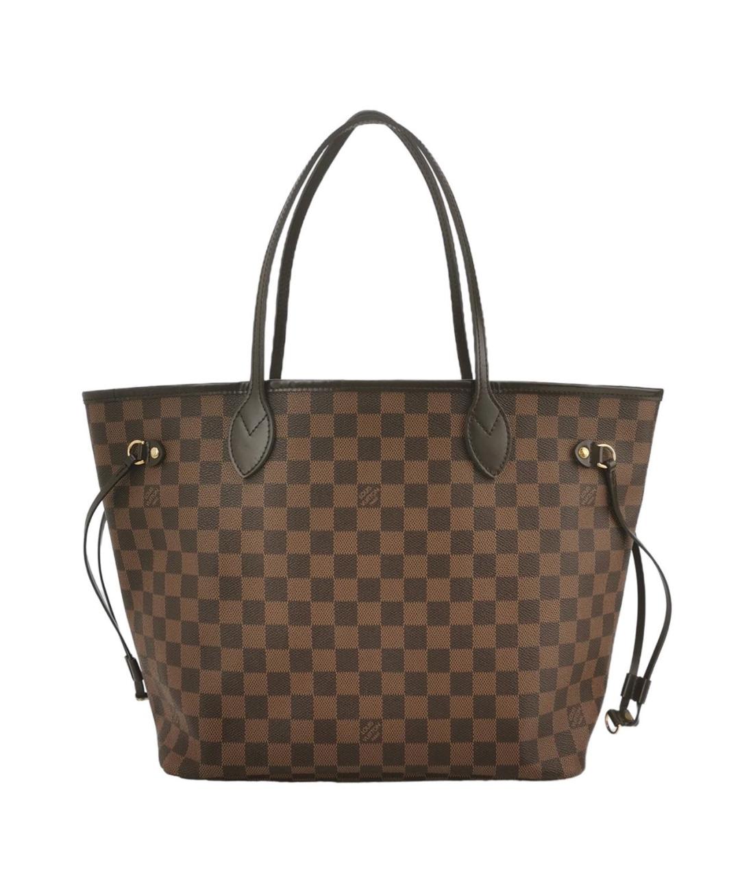 LOUIS VUITTON Коричневая кожаная сумка через плечо, фото 1