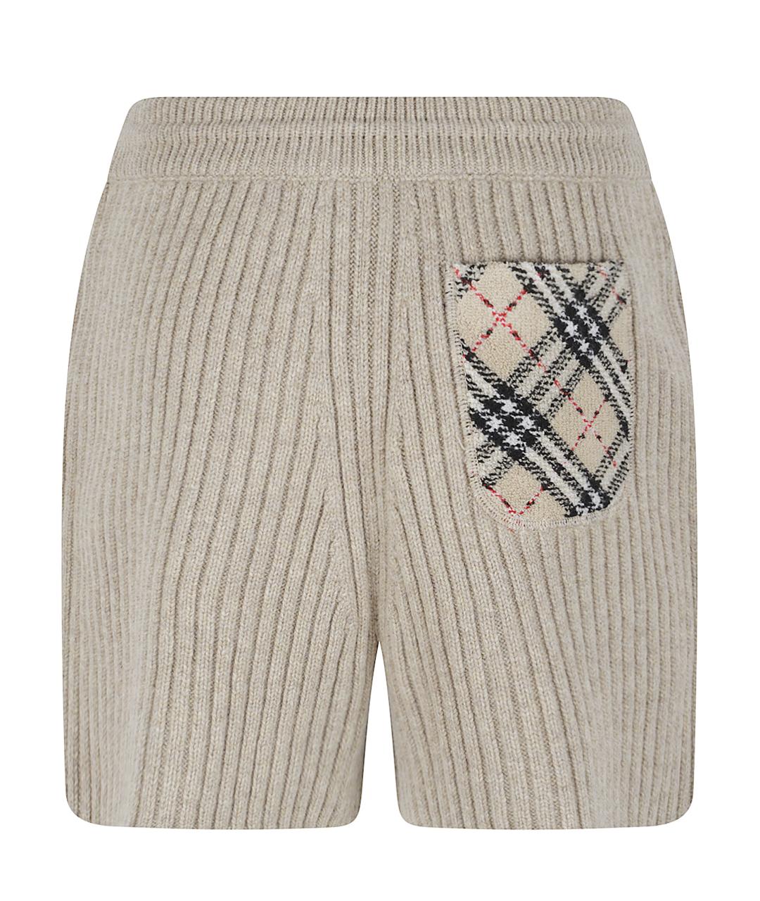 BURBERRY Бежевые шерстяные шорты, фото 3