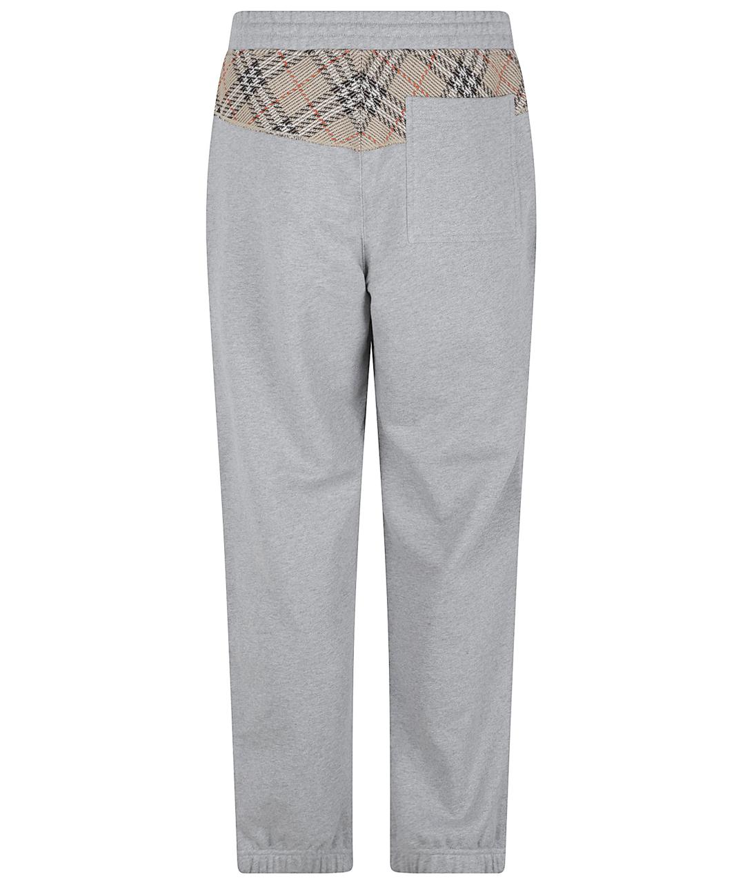 BURBERRY Серые хлопковые повседневные брюки, фото 3