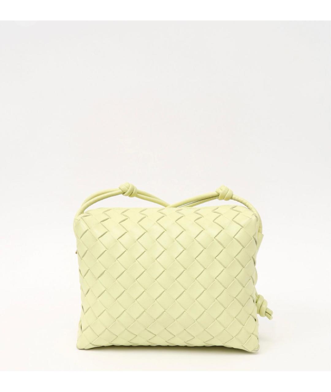 BOTTEGA VENETA Салатовая кожаная сумка через плечо, фото 9