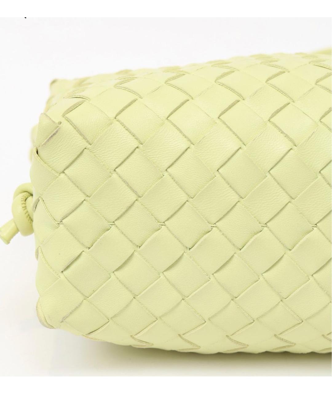 BOTTEGA VENETA Салатовая кожаная сумка через плечо, фото 6