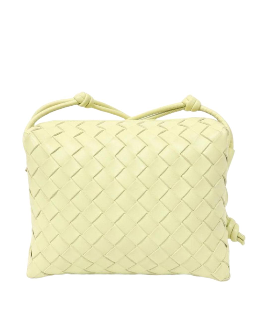 BOTTEGA VENETA Салатовая кожаная сумка через плечо, фото 1