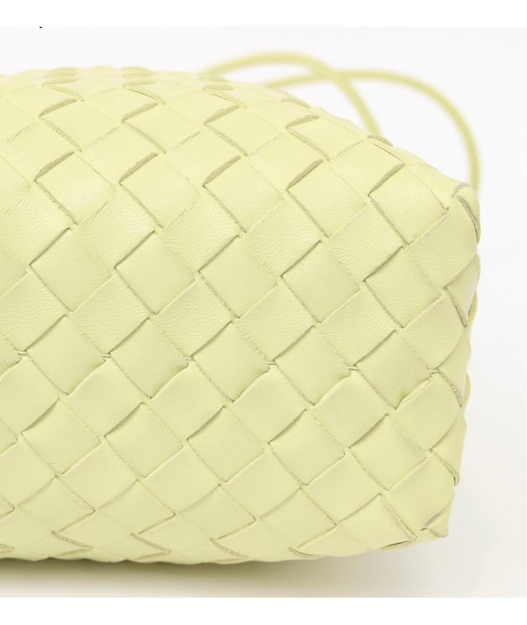 BOTTEGA VENETA Салатовая кожаная сумка через плечо, фото 5