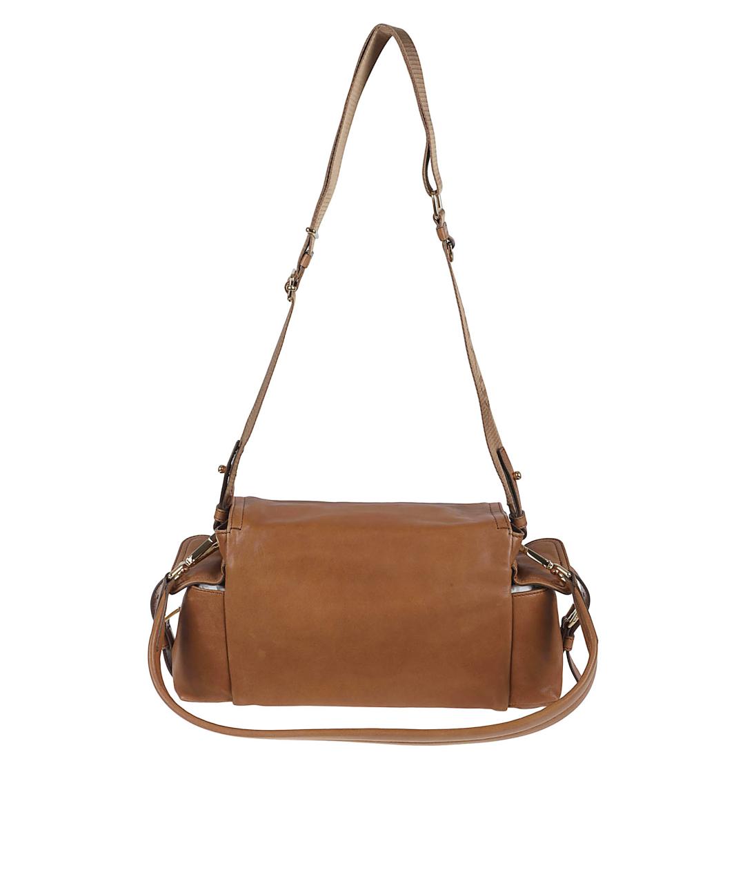 PRADA Бежевая кожаная сумка через плечо, фото 2