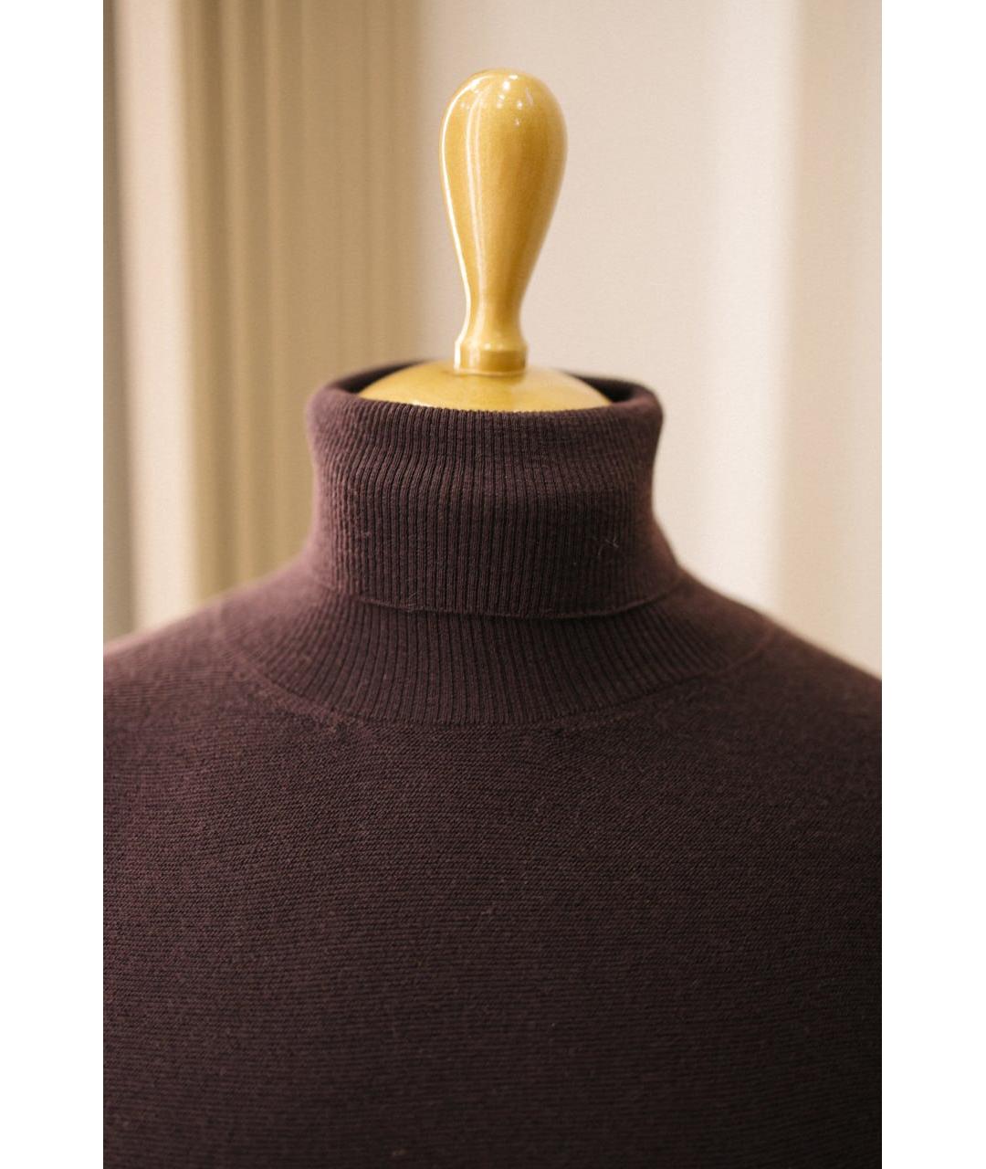 GENTRY PORTOFINO Фиолетовое кашемировое платье, фото 4