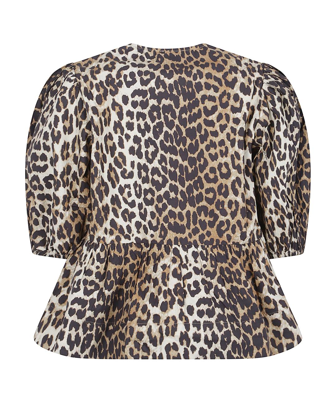 GANNI Мульти хлопковая рубашка, фото 3