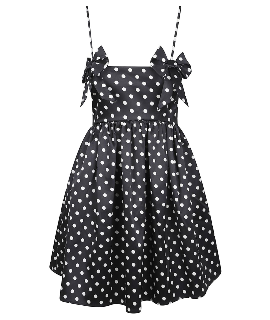 GANNI Черное полиэстеровое коктейльное платье, фото 1