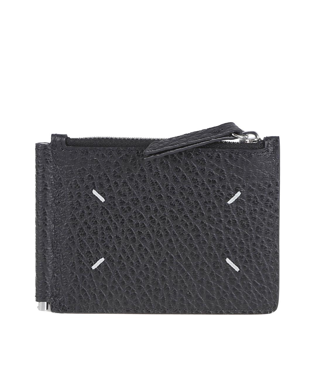 MAISON MARGIELA Черный кожаный кардхолдер, фото 2