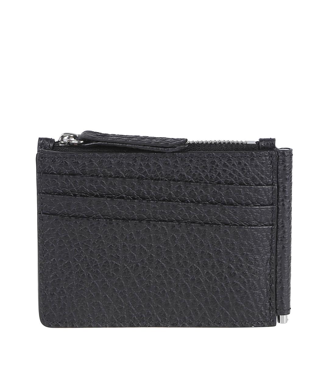 MAISON MARGIELA Черный кожаный кардхолдер, фото 1