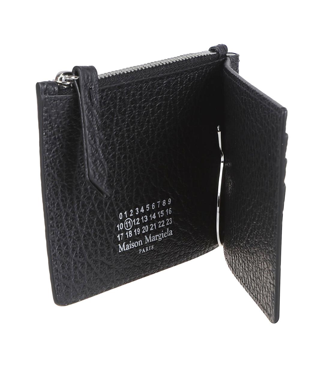 MAISON MARGIELA Черный кожаный кардхолдер, фото 3