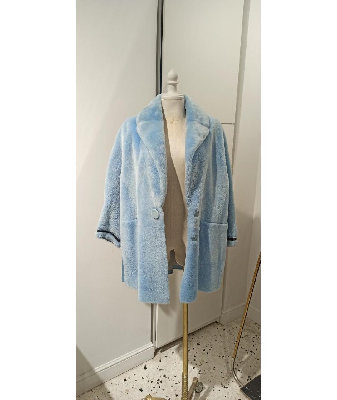 FENDI Голубая шуба, фото 4