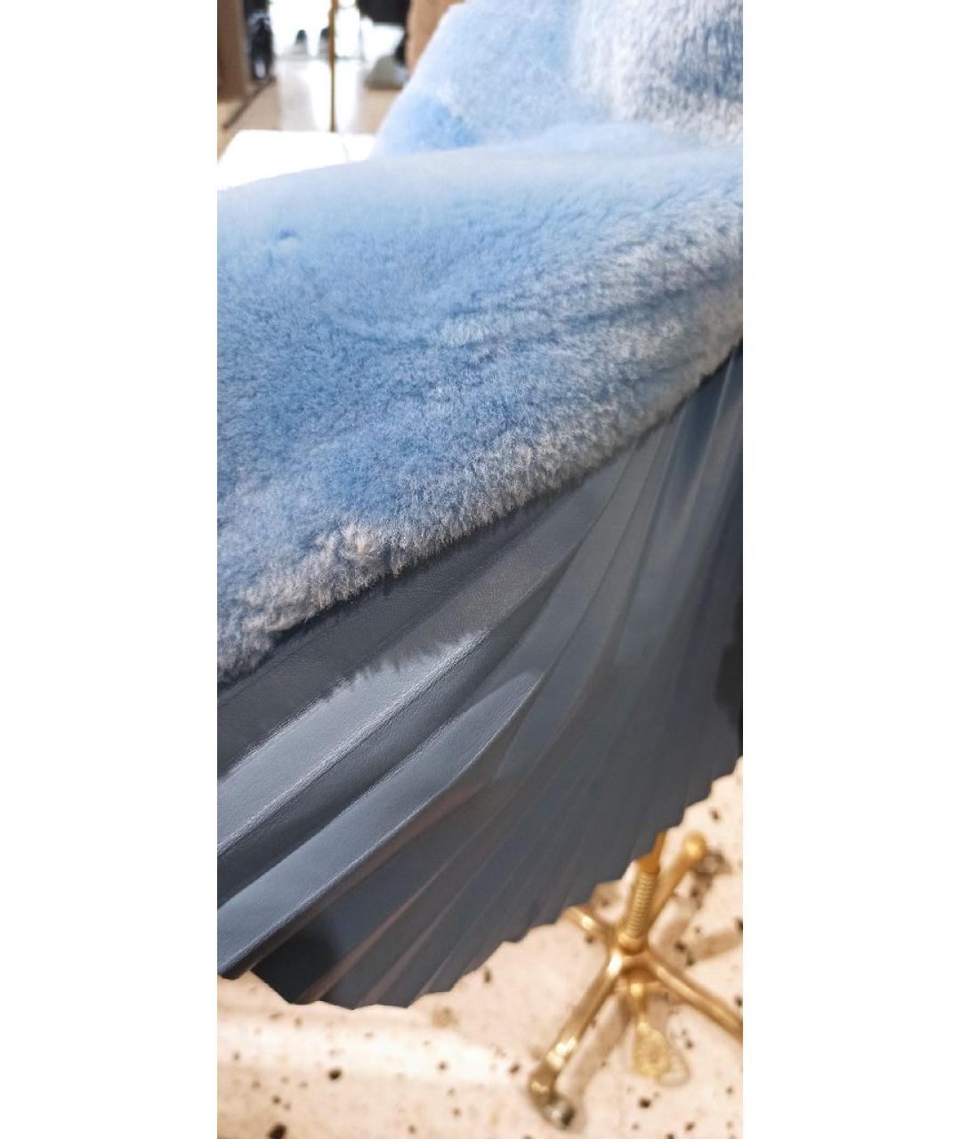 FENDI Голубая шуба, фото 9