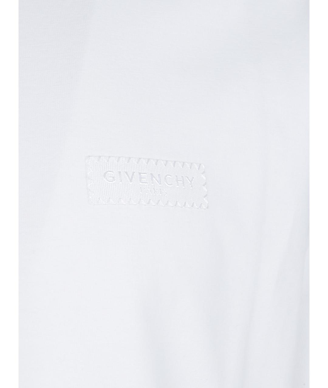 GIVENCHY Белая хлопковая футболка, фото 2