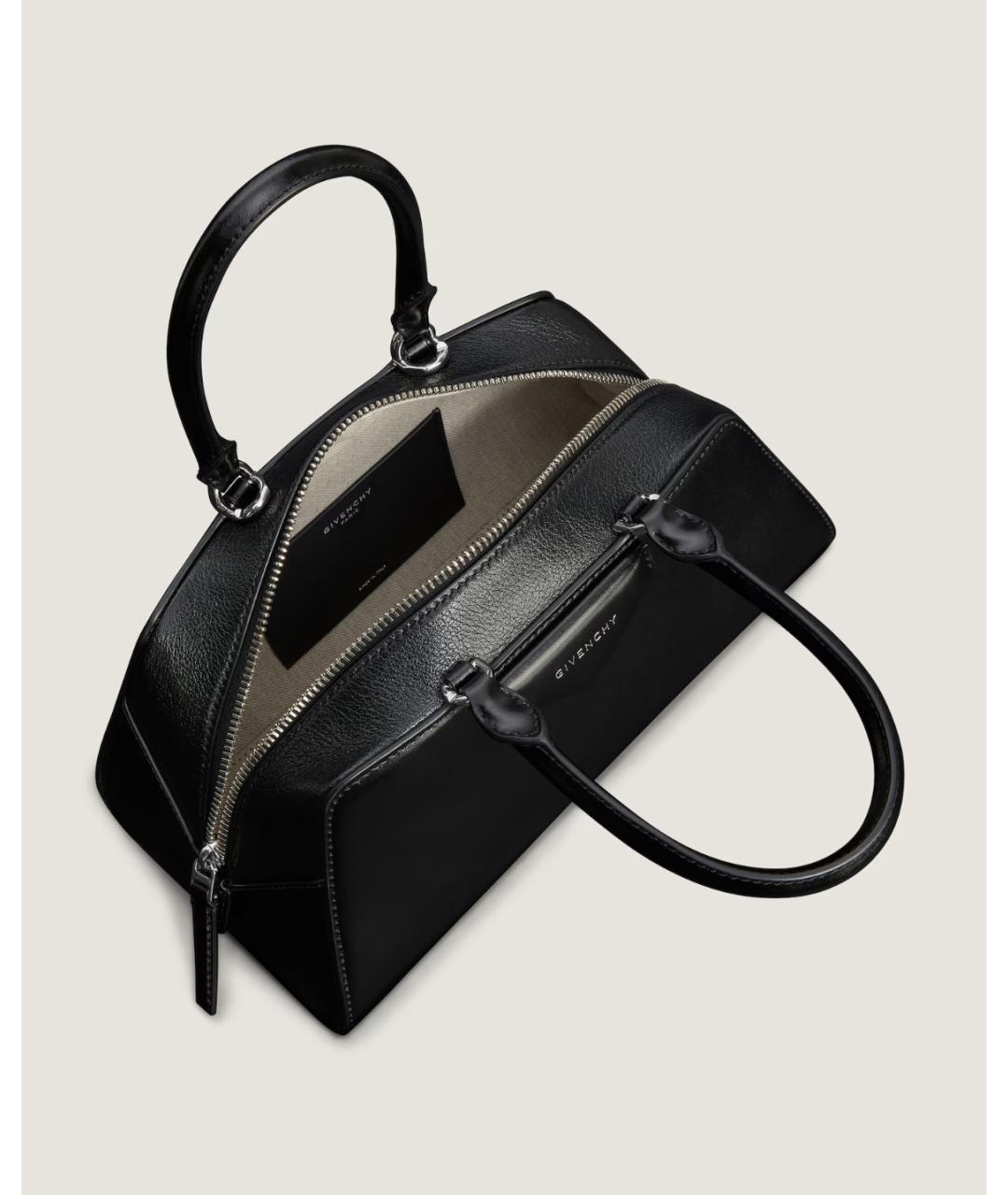 GIVENCHY Черная кожаная сумка тоут, фото 5