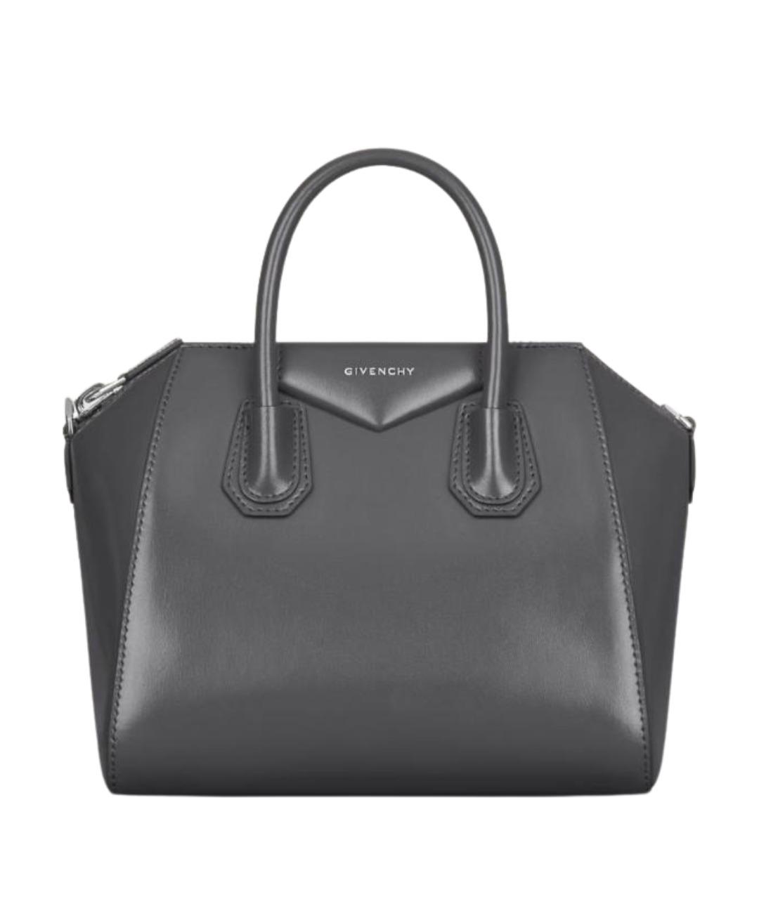 GIVENCHY Серая кожаная сумка тоут, фото 1