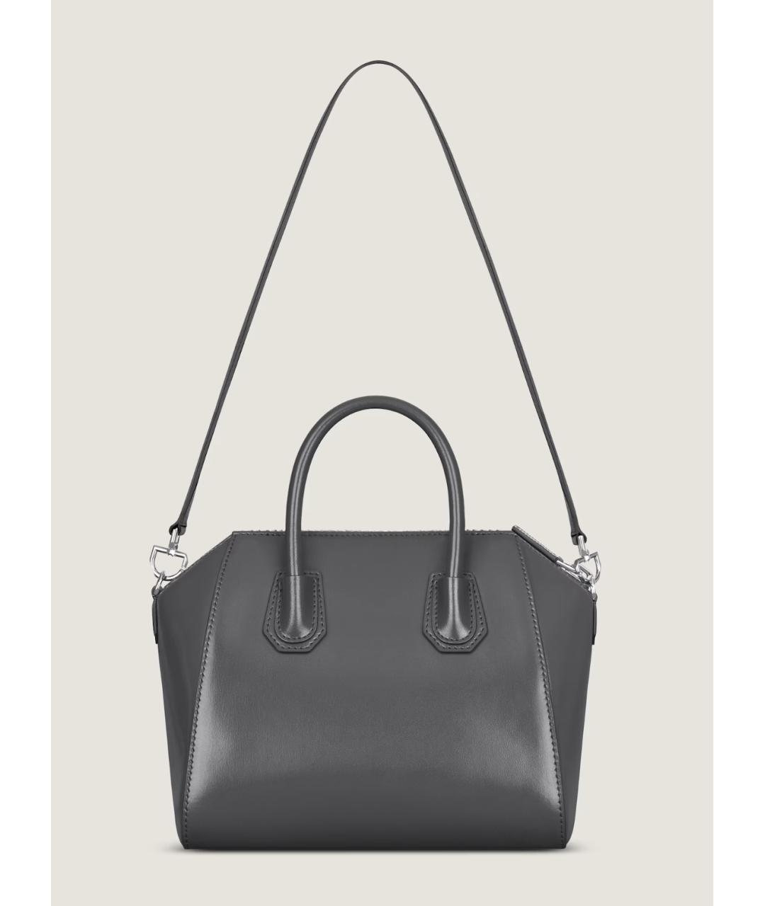 GIVENCHY Серая кожаная сумка тоут, фото 3