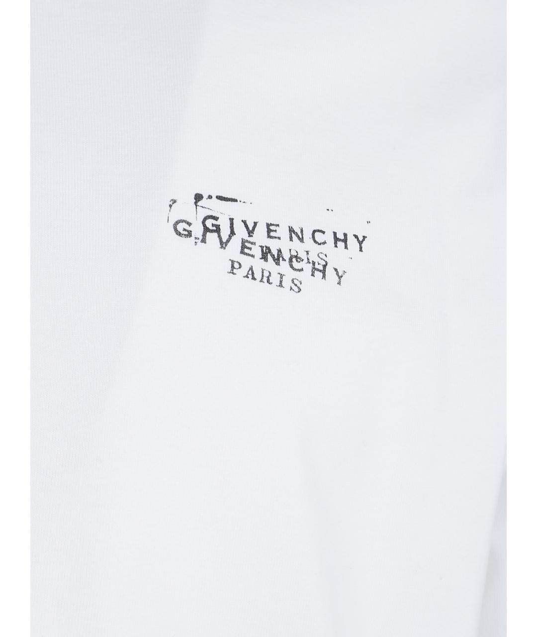 GIVENCHY Белая хлопковая футболка, фото 2