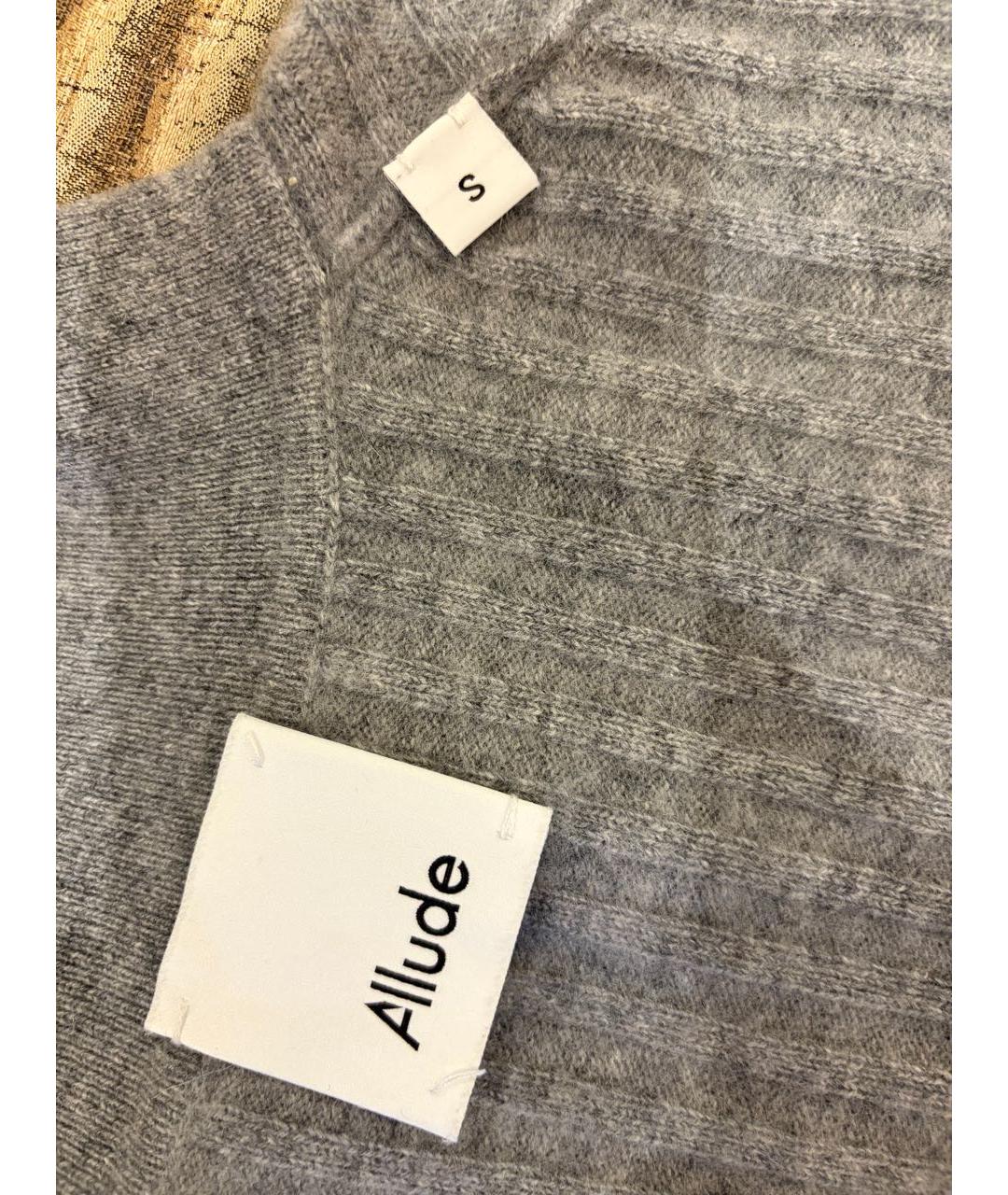 ALLUDE Серый кашемировый джемпер / свитер, фото 6