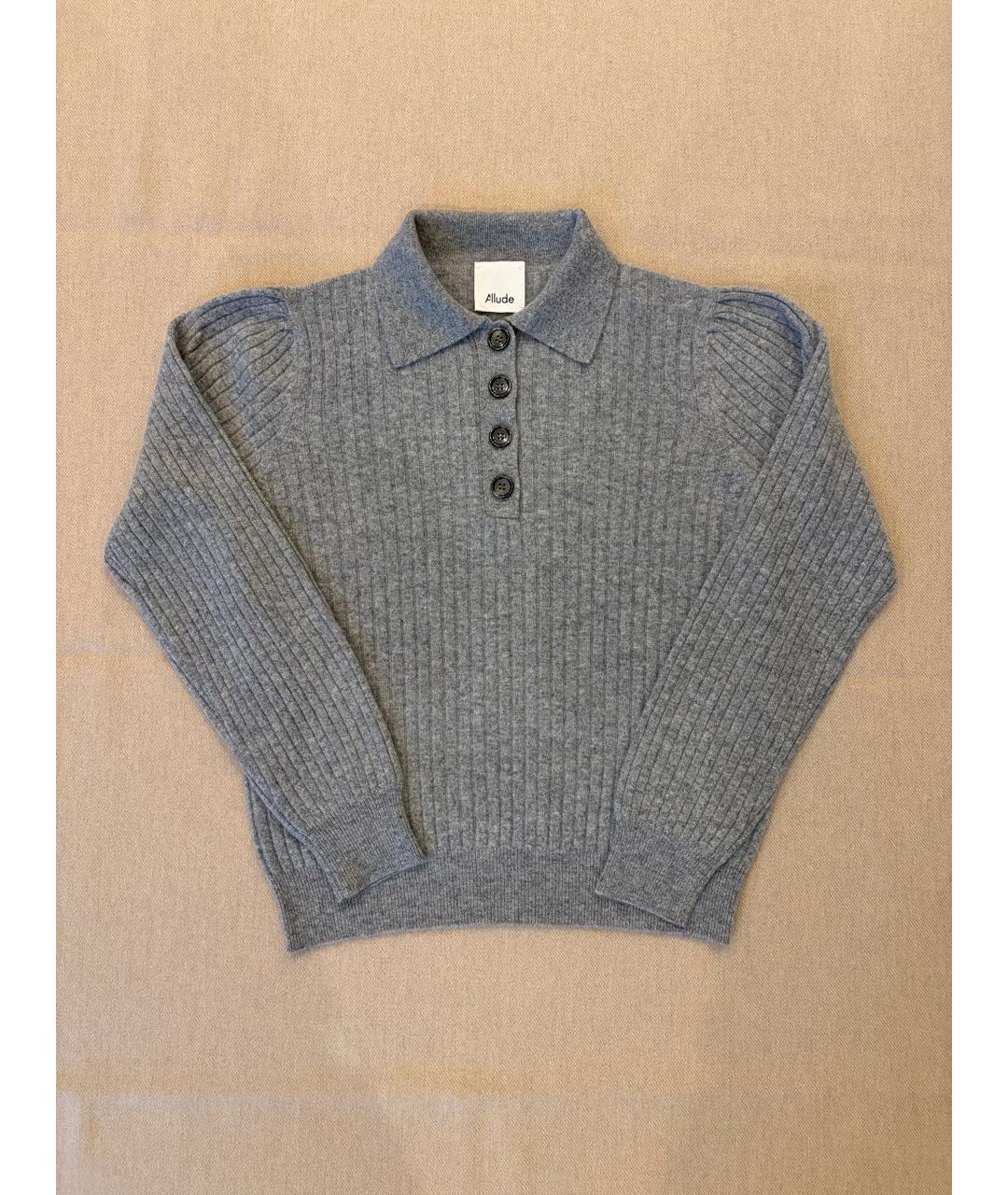 ALLUDE Серый кашемировый джемпер / свитер, фото 7