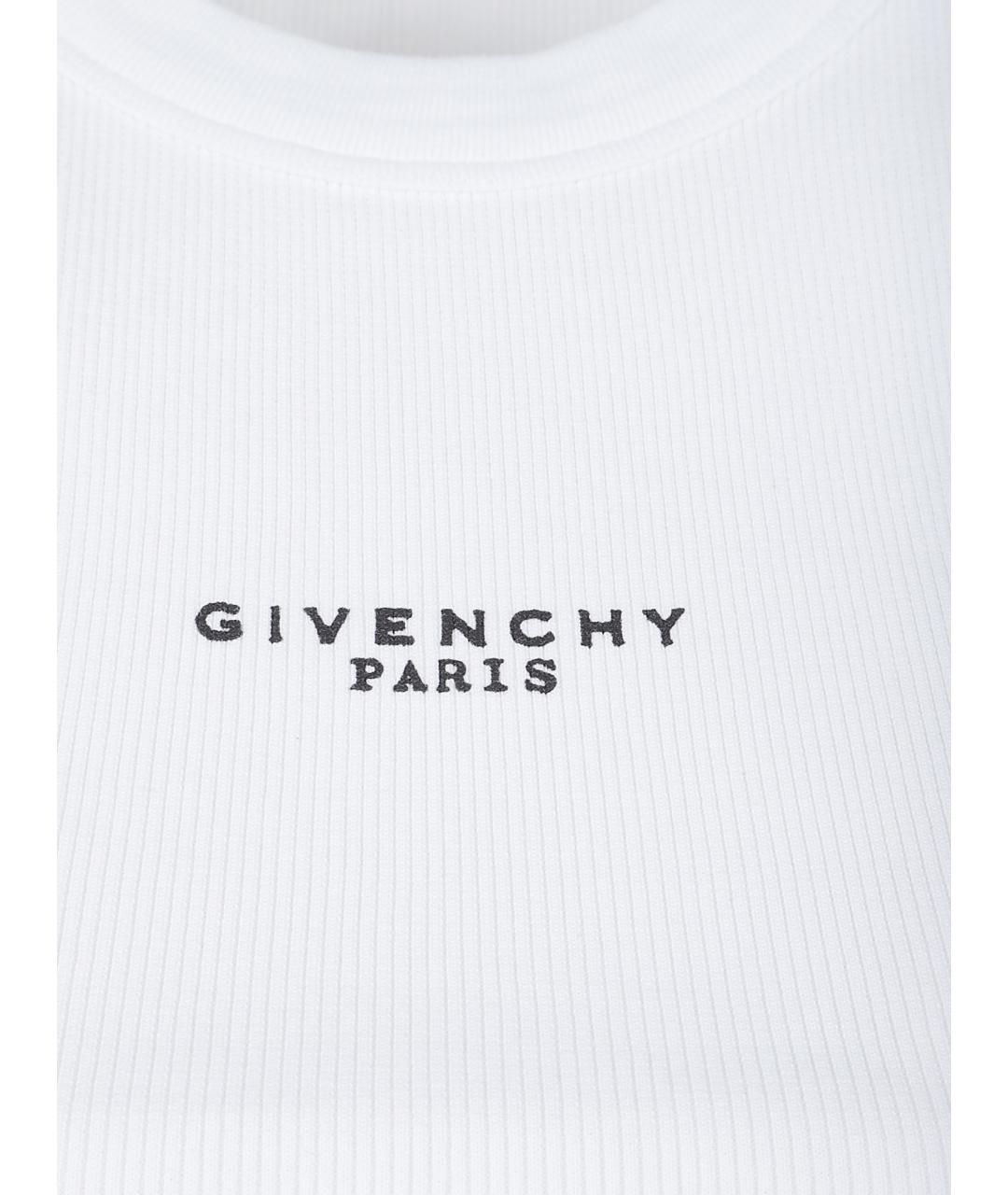 GIVENCHY Белая хлопковая майка, фото 2