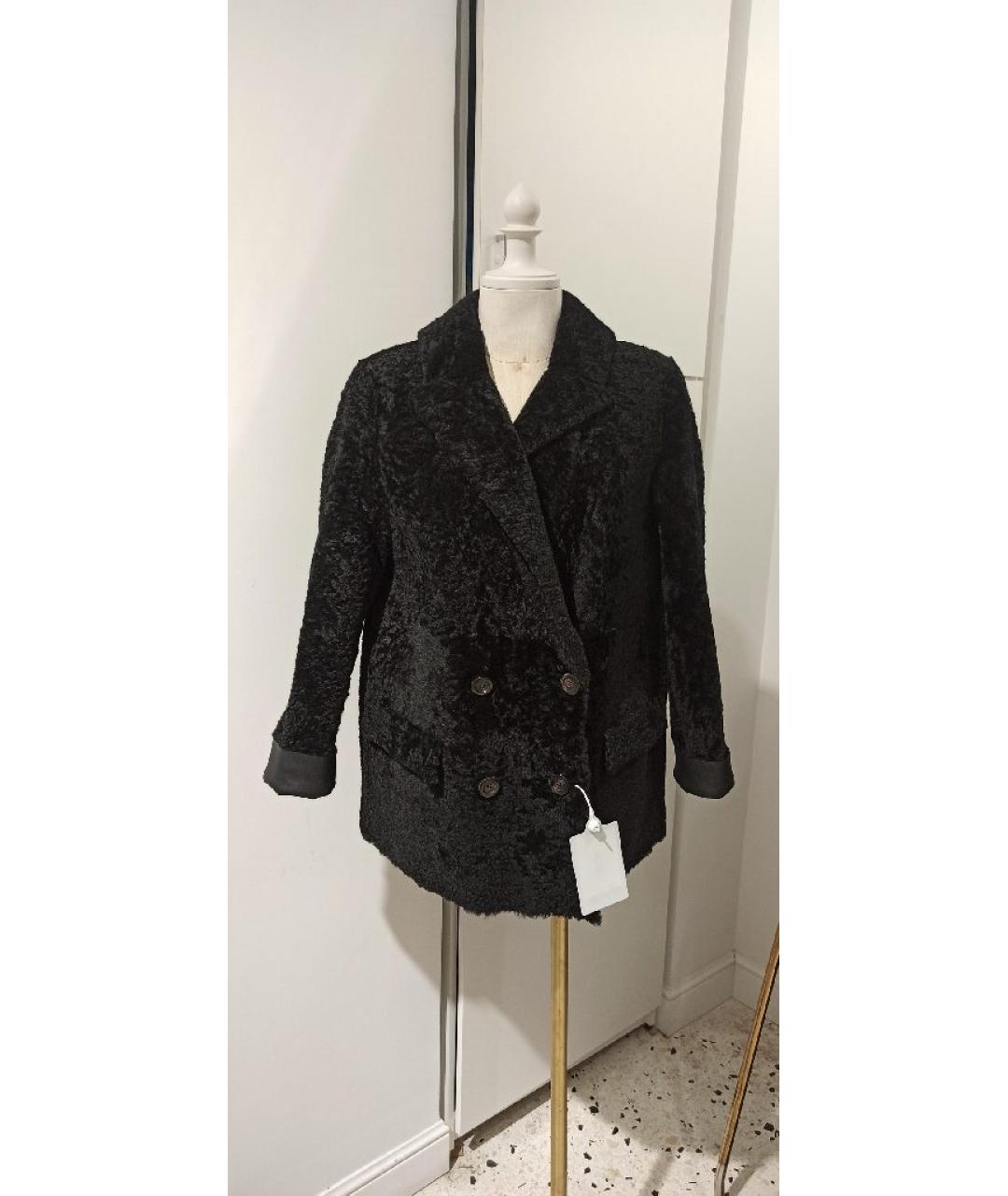 BLANCHA Черная дубленка, фото 9