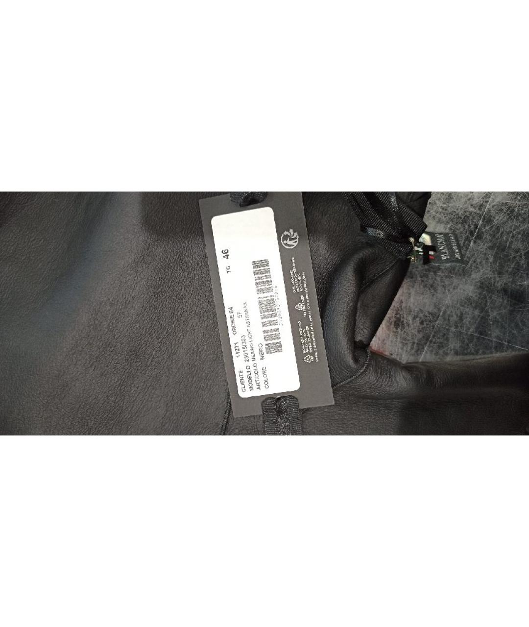 BLANCHA Черная дубленка, фото 5