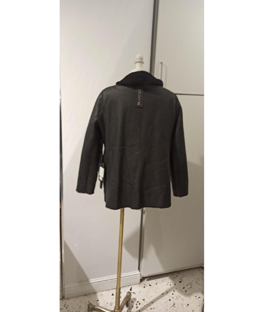 BLANCHA Черная дубленка, фото 8