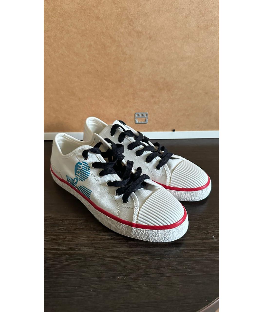 ISABEL MARANT Белые текстильные кеды, фото 2