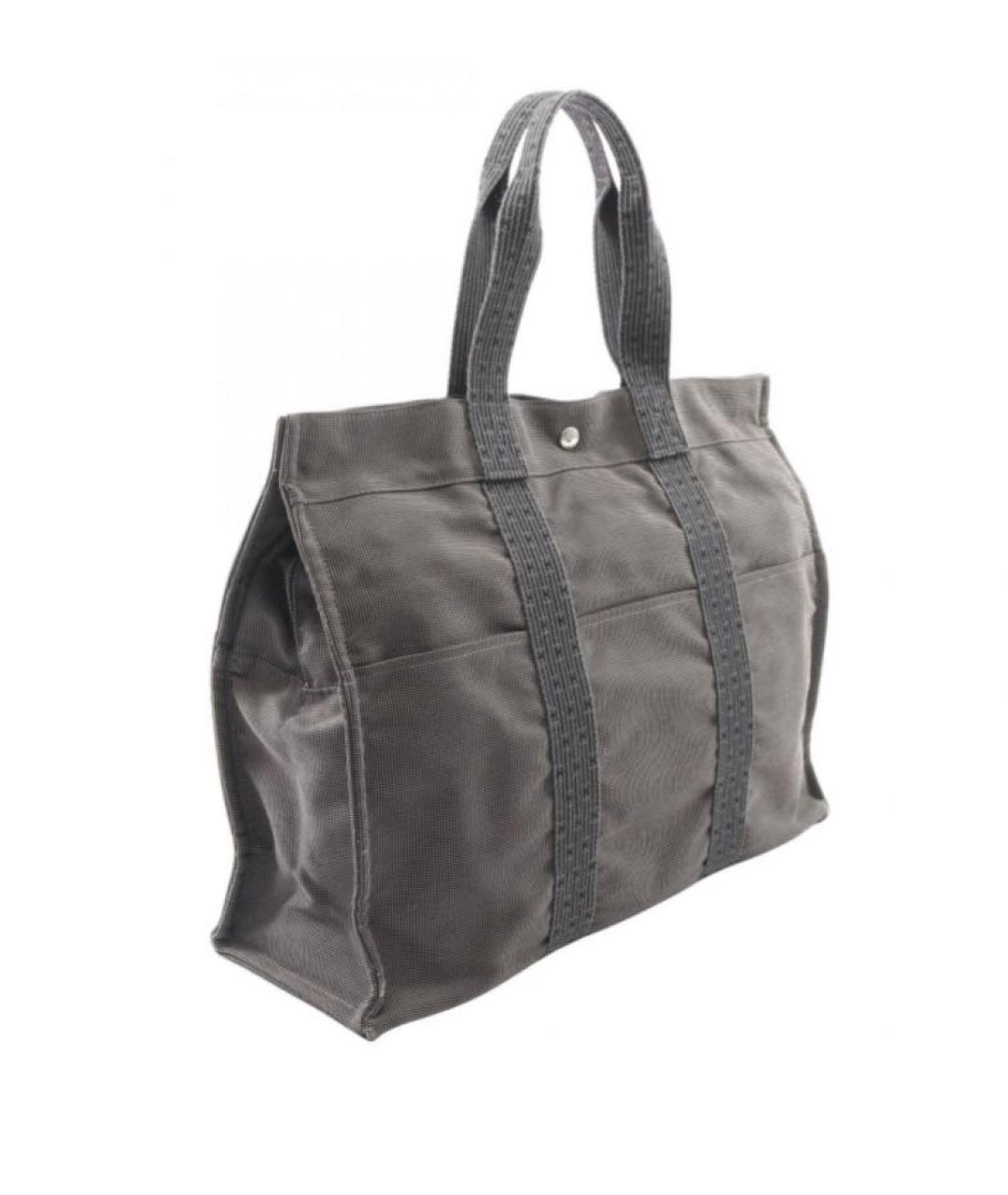 HERMES Серая сумка с короткими ручками, фото 2