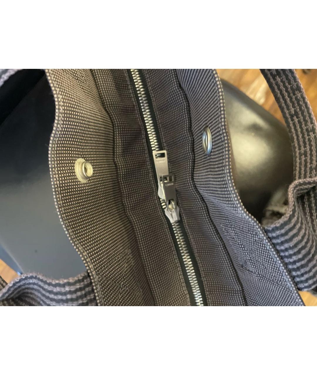 HERMES Серая сумка с короткими ручками, фото 7