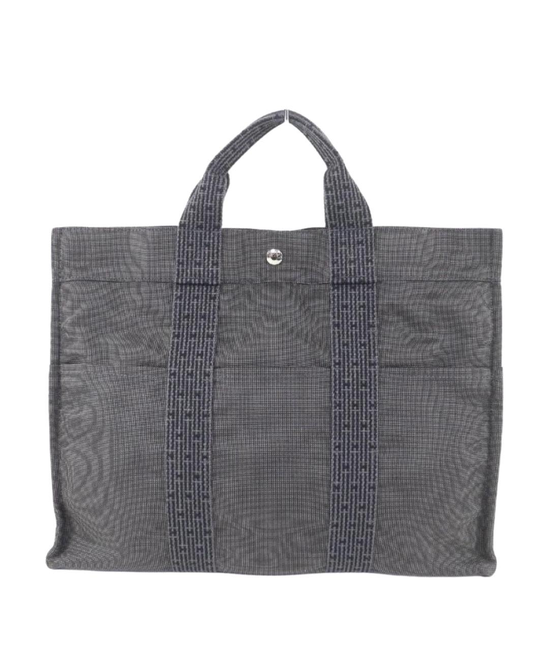 HERMES Серая сумка с короткими ручками, фото 1