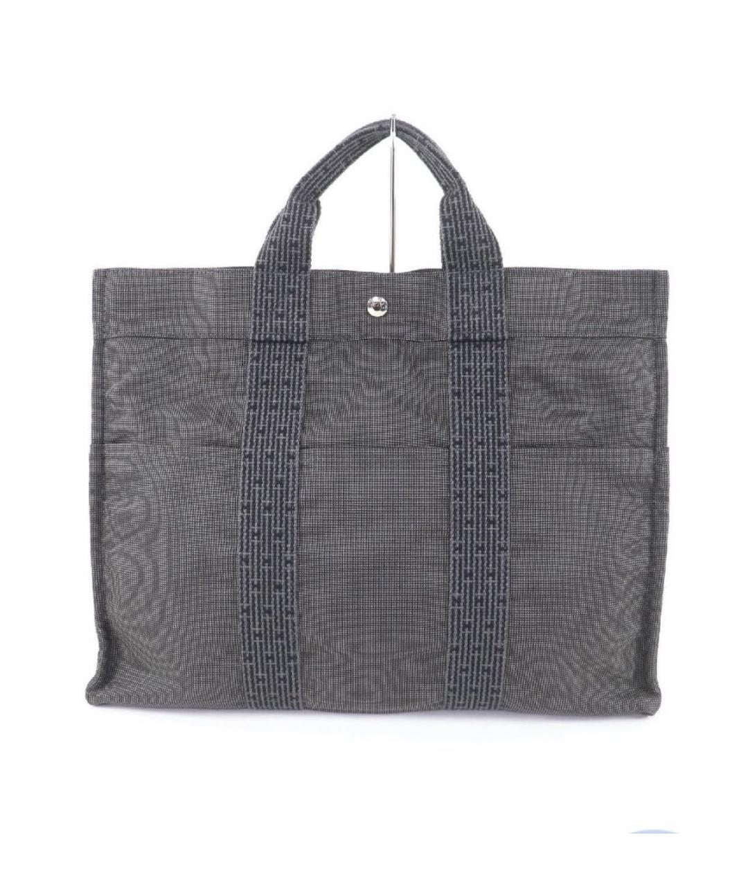 HERMES Серая сумка с короткими ручками, фото 9