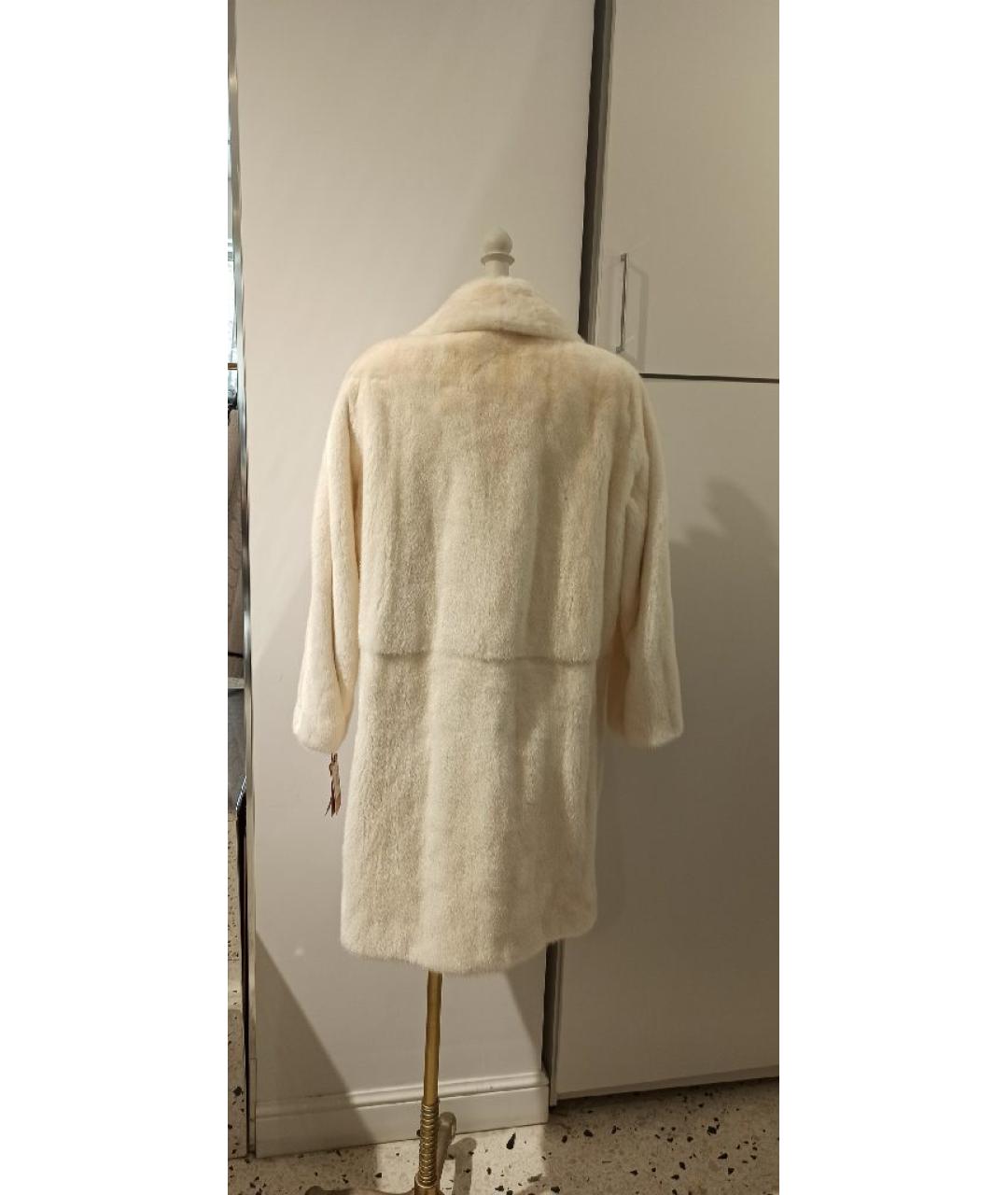 YVES SALOMON Белая шуба, фото 2