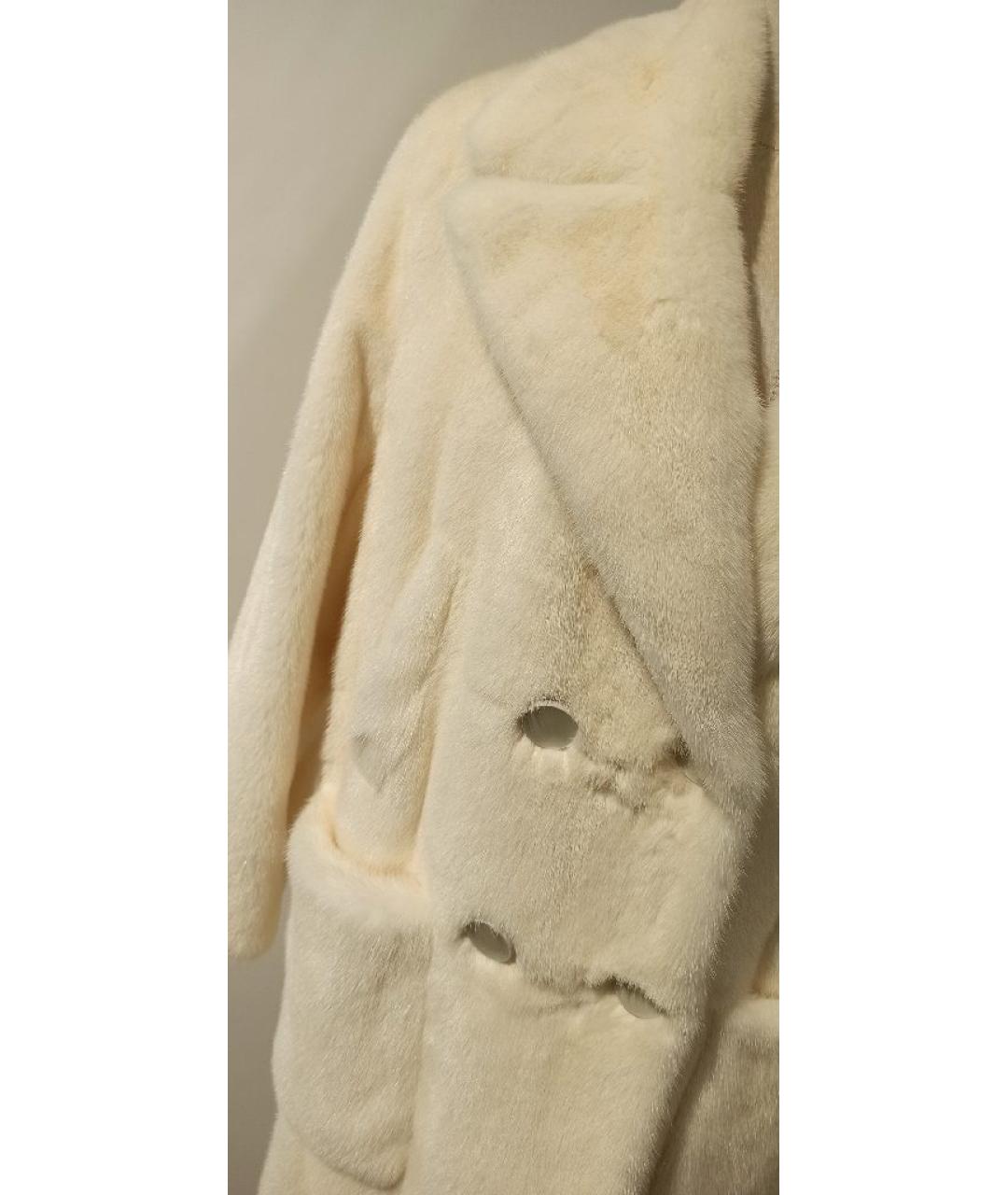 YVES SALOMON Белая шуба, фото 4