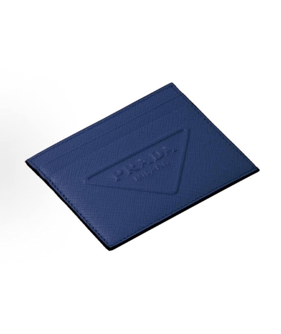 PRADA Синий кожаный кардхолдер, фото 3