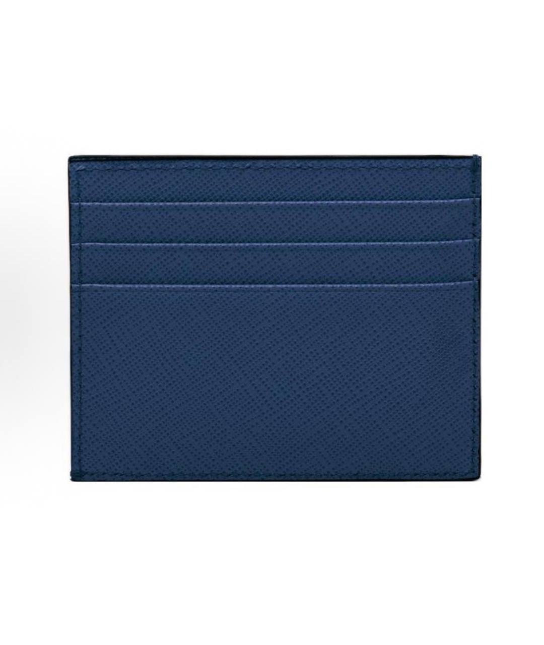 PRADA Синий кожаный кардхолдер, фото 2