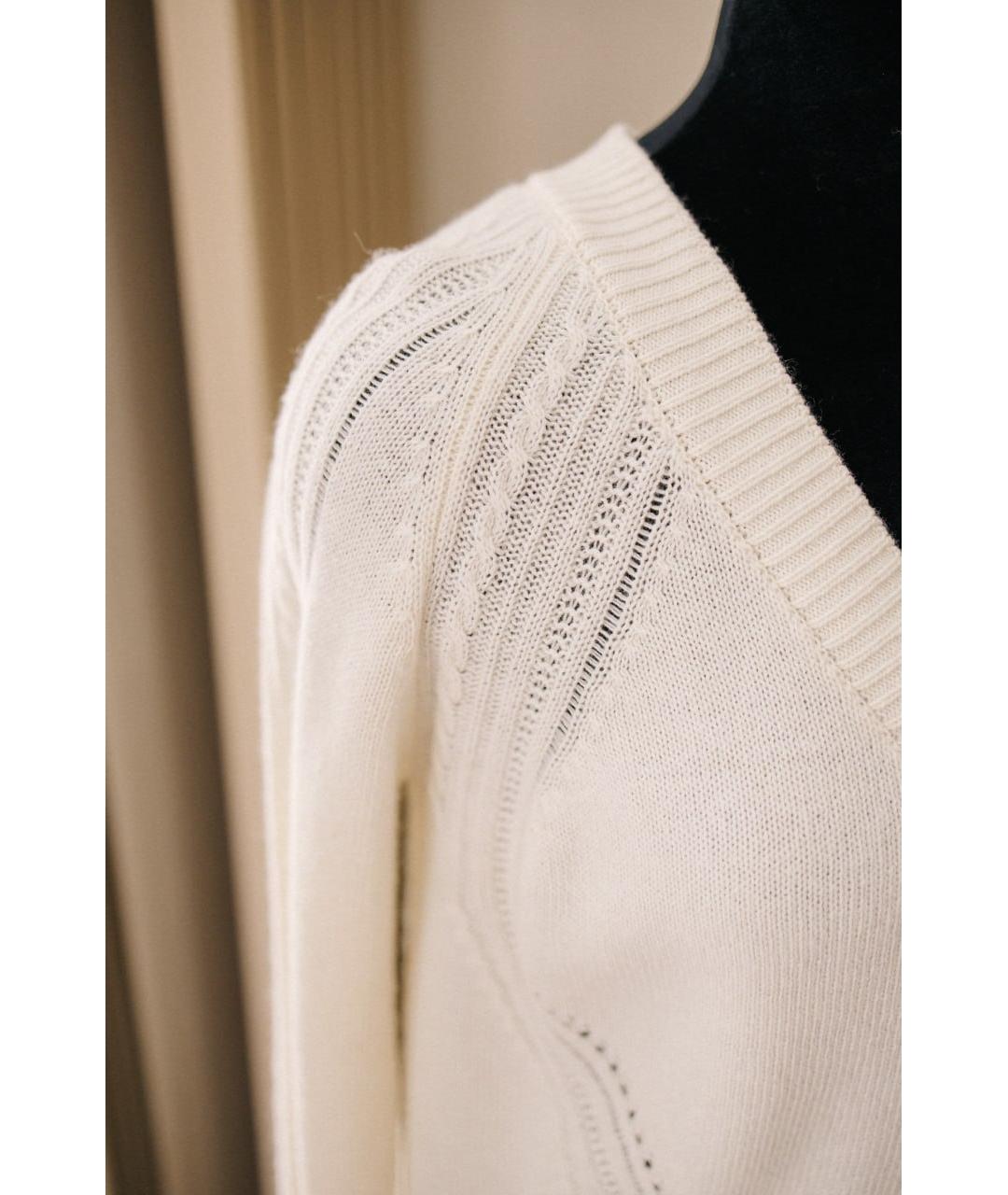 ERMANNO SCERVINO Белый шерстяной кардиган, фото 6