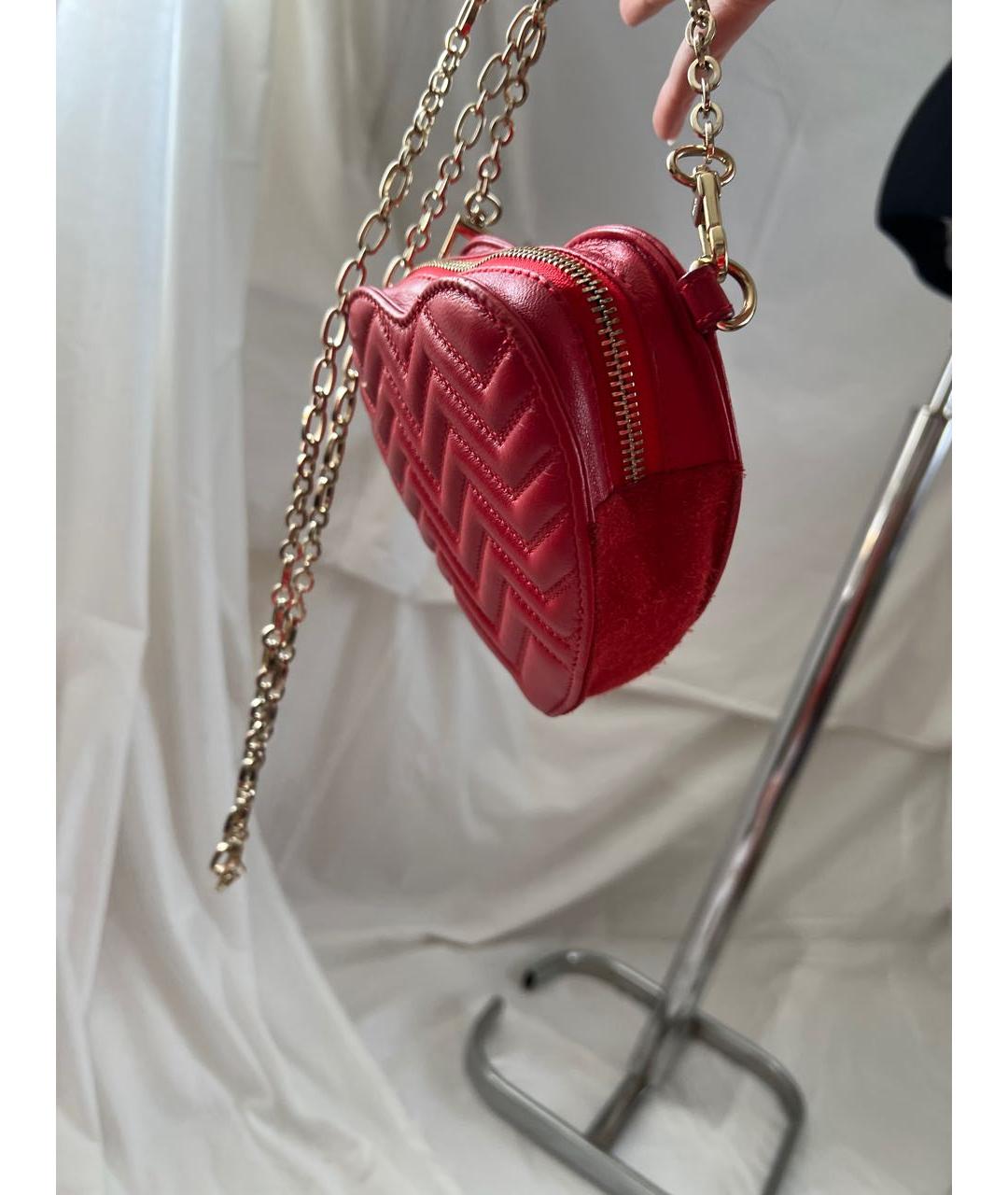 MAJE Красная кожаная поясная сумка, фото 7