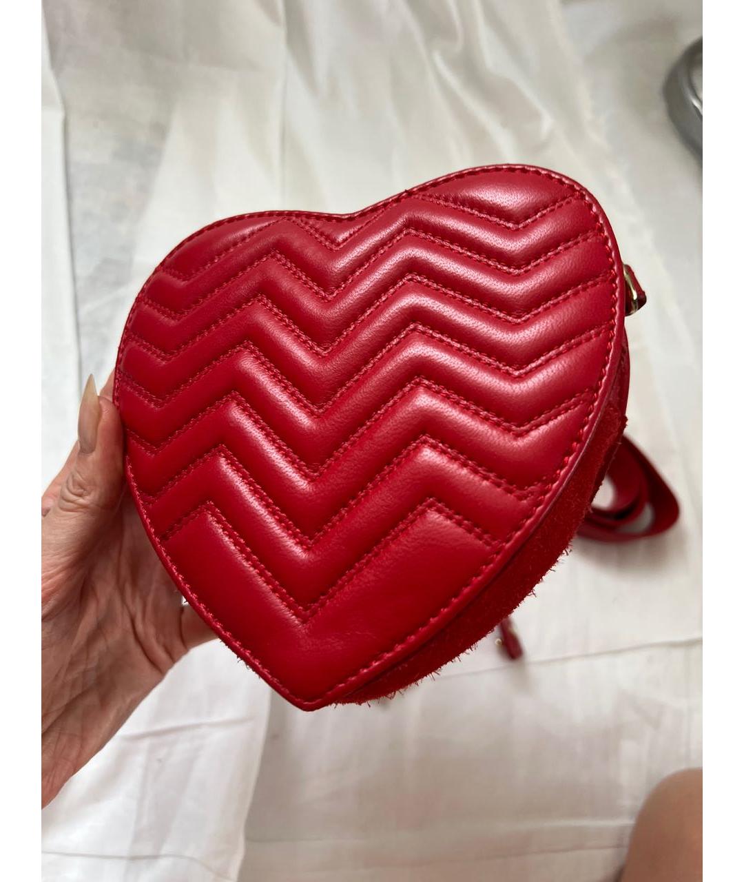 MAJE Красная кожаная поясная сумка, фото 8