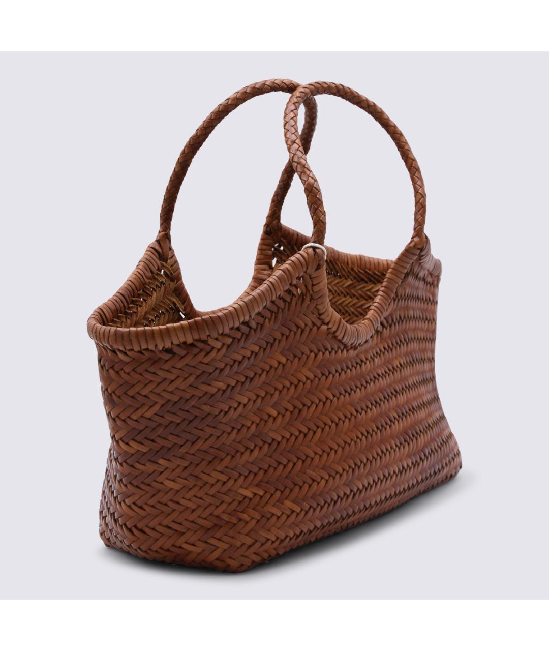 Dragon Diffusion Коричневая пелетеная сумка тоут, фото 2