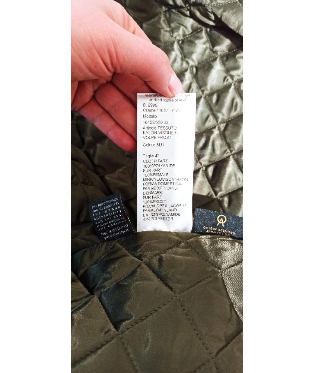 BLANCHA Темно-синяя парка, фото 6